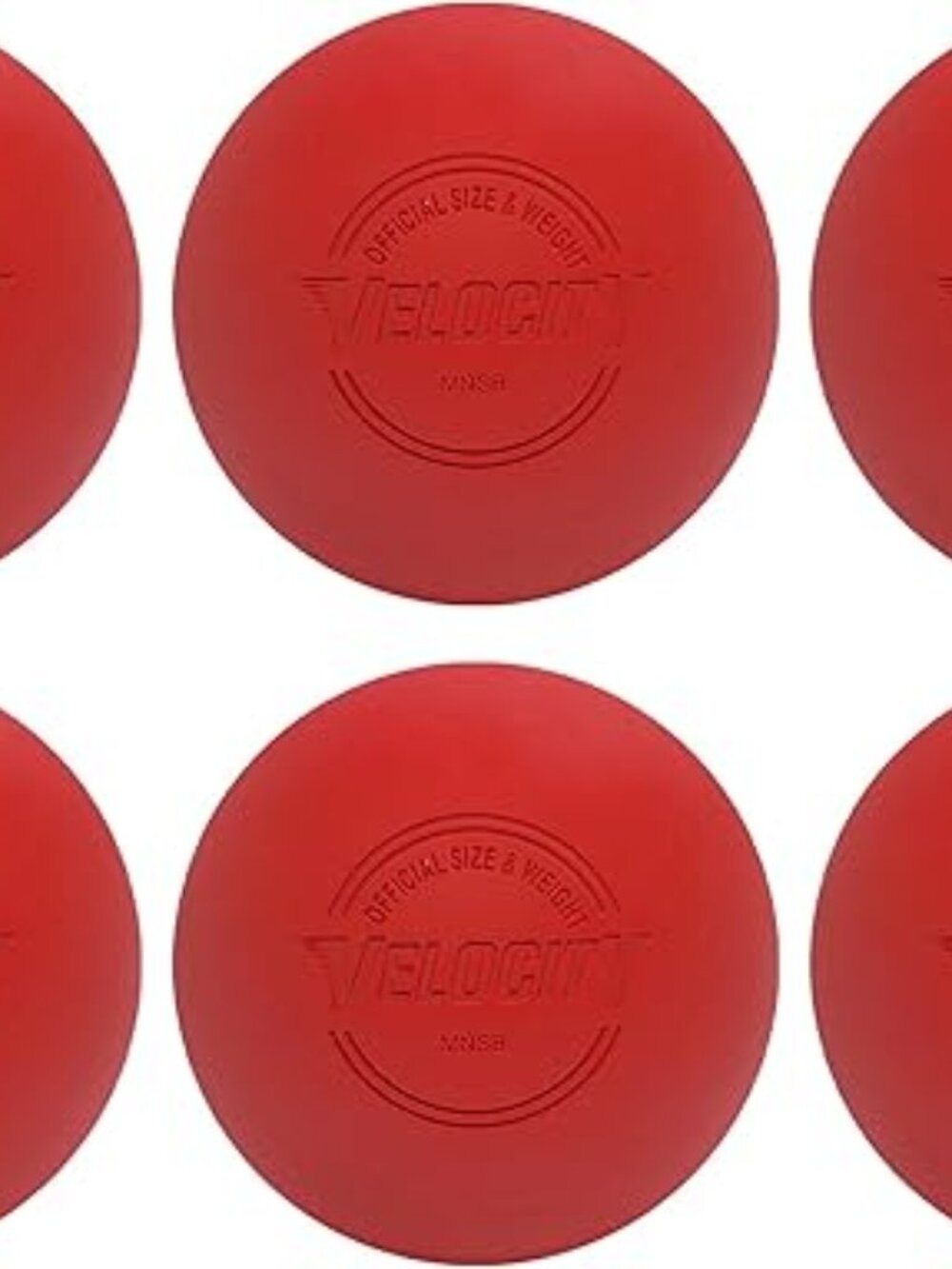 Velocity Lacrosse Red Practice Balls-Official Size & Weight 12 Count-Sealed Pkg